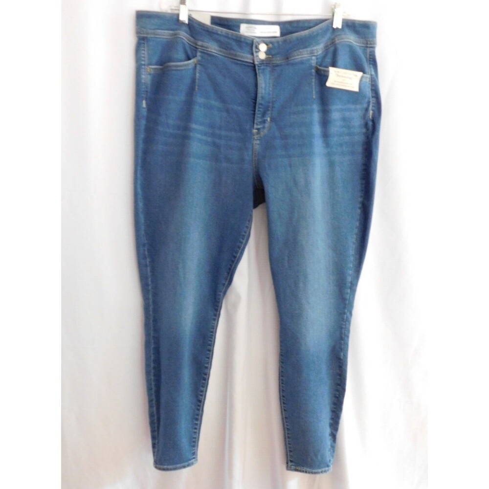 Signature by Levi Strauss Womens Size 22 High Rise Shaping Skinny Blue Jeans